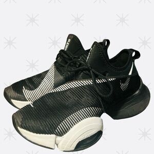 Nike Air Zoom SuperRep Sneakers - Black/White - Womens Size 8 US